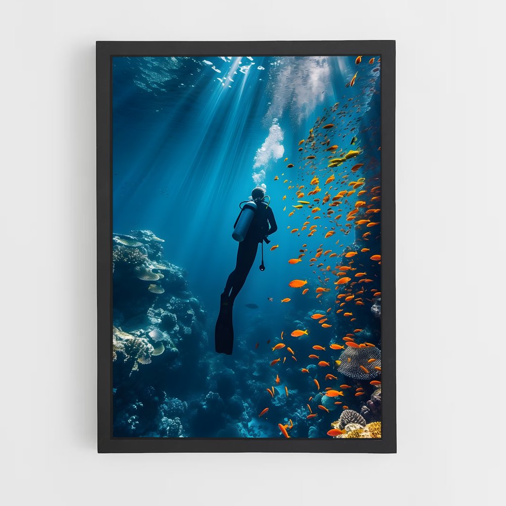 Poster Scuba diving – affiche Plongée sous-marine (vue 2)